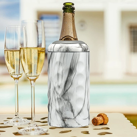 marble water transfer wine chiller